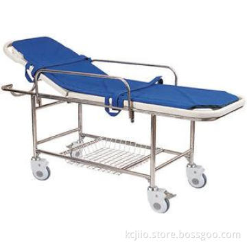 Manual Backrest Adjustable Patient Transport Stretcher With